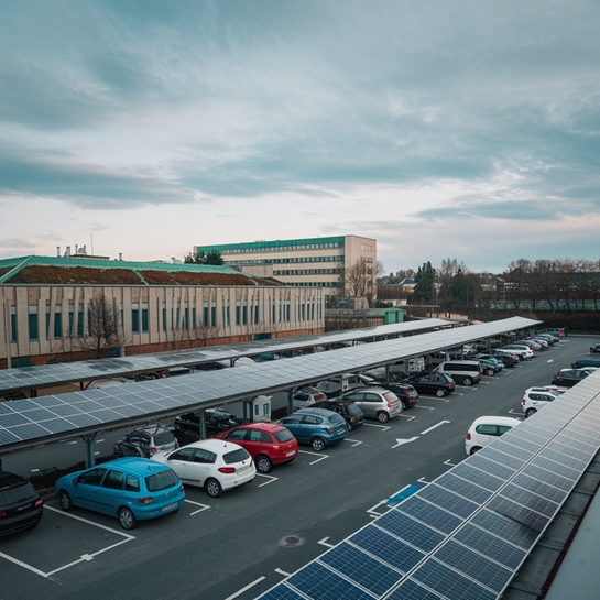 Les parkings hospitaliers en France : un gisement d’énergie solaire sous-exploité